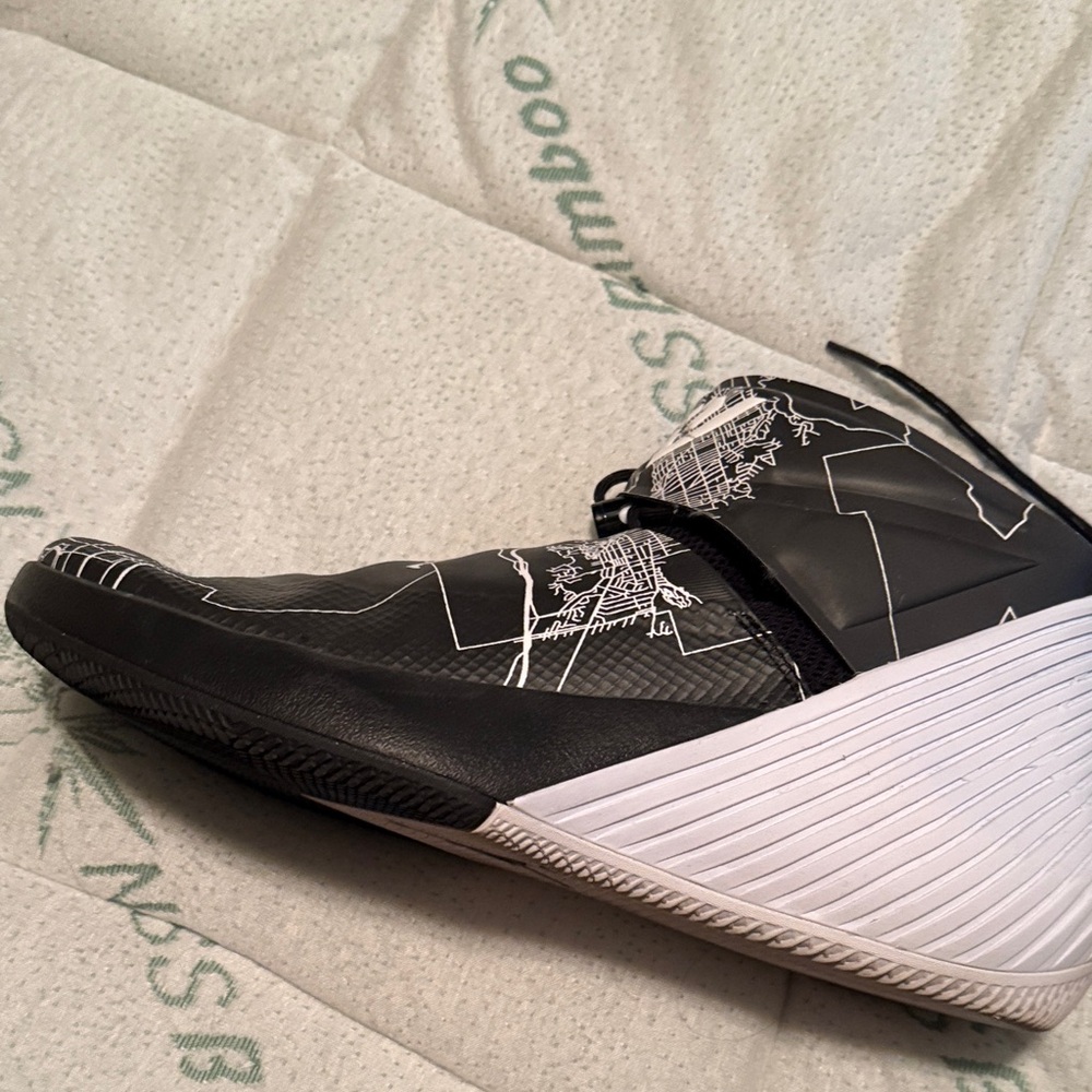 Jordan Black and White Athletic Shoes
